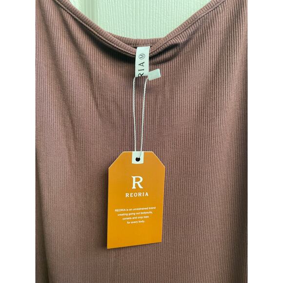 Reoria Long Slip Maxi Dress M Brown – Minimalist, Coquette, Y2K, Casual - Picture 3 of 4